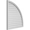 Ekena Millwork Quarter Round Top Right Surface Mount PVC Gable Vent w/ 2"W x 2"P Brickmould Sill Frame, 36"W x 40"H GVPQR36X4003SF - alternate 5